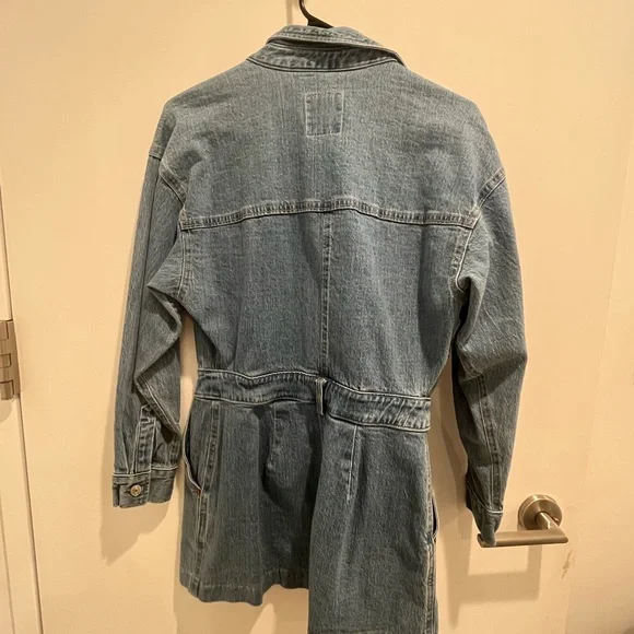 💛 bundle- $40 Abercrombie & Fitch Blue Long Sleeve Denim Dress - Picture 3 of 7